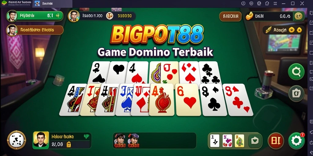 Tampilan gameplay domino yang menarik di BIGPOT88.