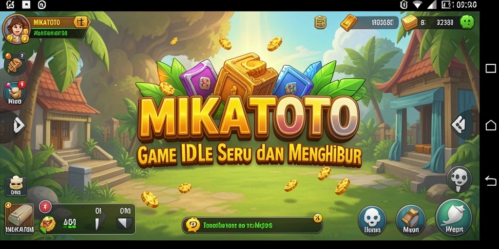 Tampilan gameplay strategis MIKATOTO yang menawan dan interaktif.