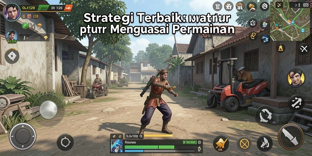 Screenshot gameplay OLX128 menunjukkan aksi strategi yang mendebarkan.