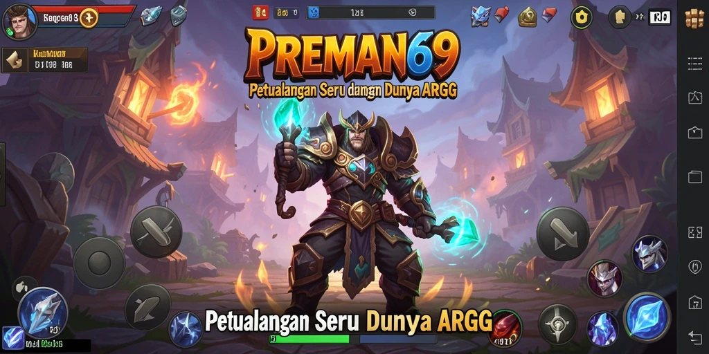 Tampak seru, aksi gameplay ARPG di PREMAN69 yang menantang.